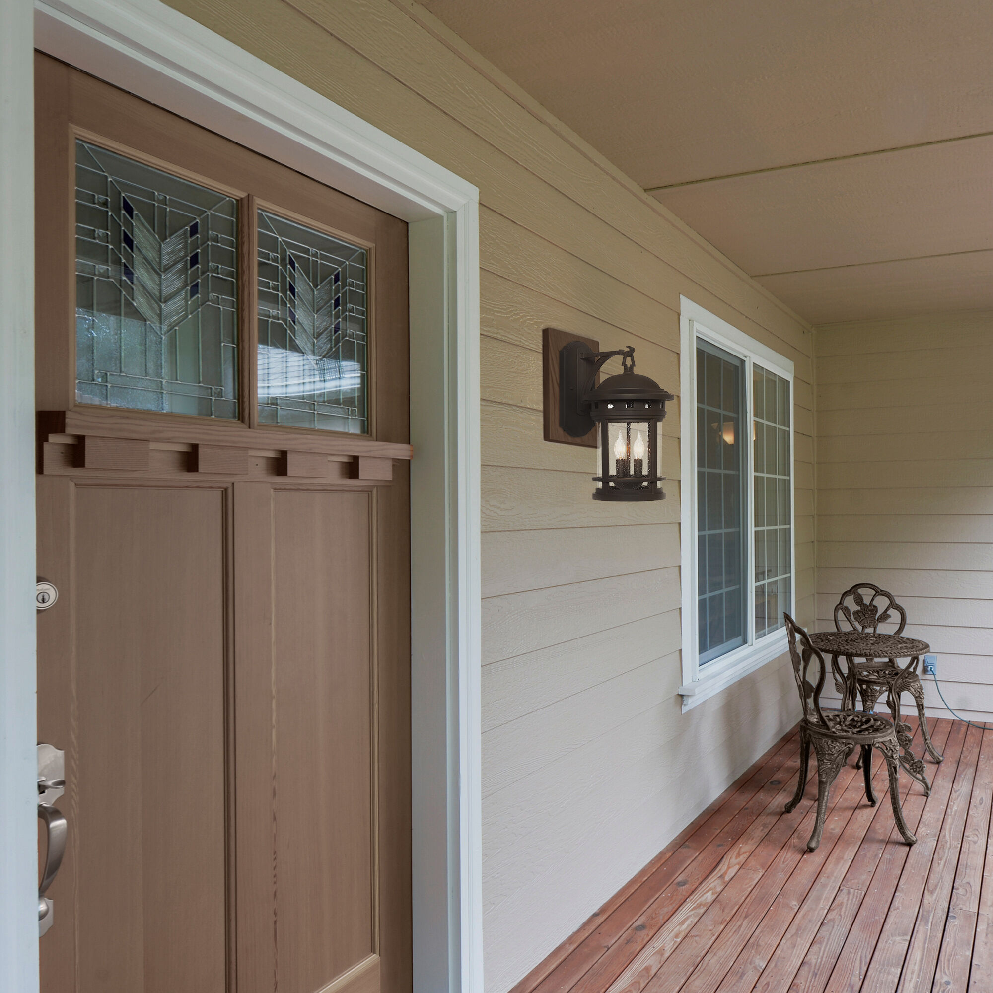 Sedona 3 Light 16 inch Oil Rubbed Bronze Outdoor Wall Lantern in Seedy